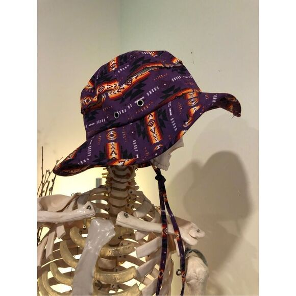 Guatamalea Boho Print Drawstring Sun Fishing Bucket Hat - Picture 2 of 13